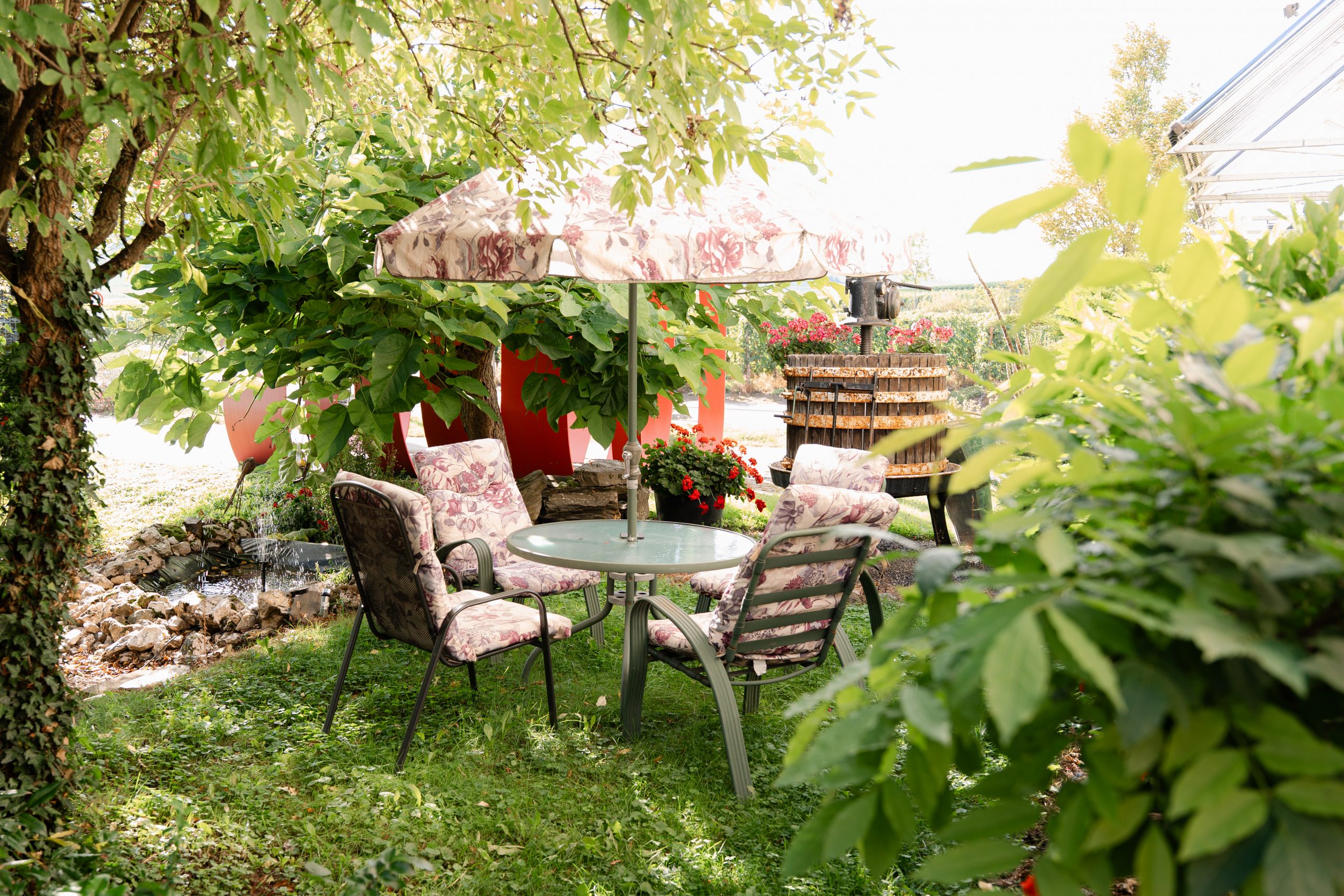 Straußwirtschaft Terrasse